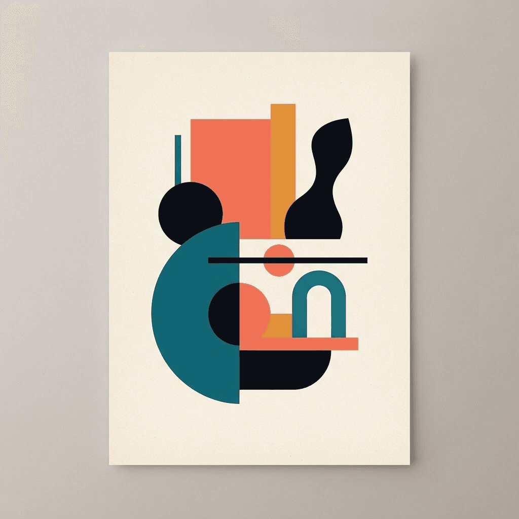 Bauhaus Art Print template preview