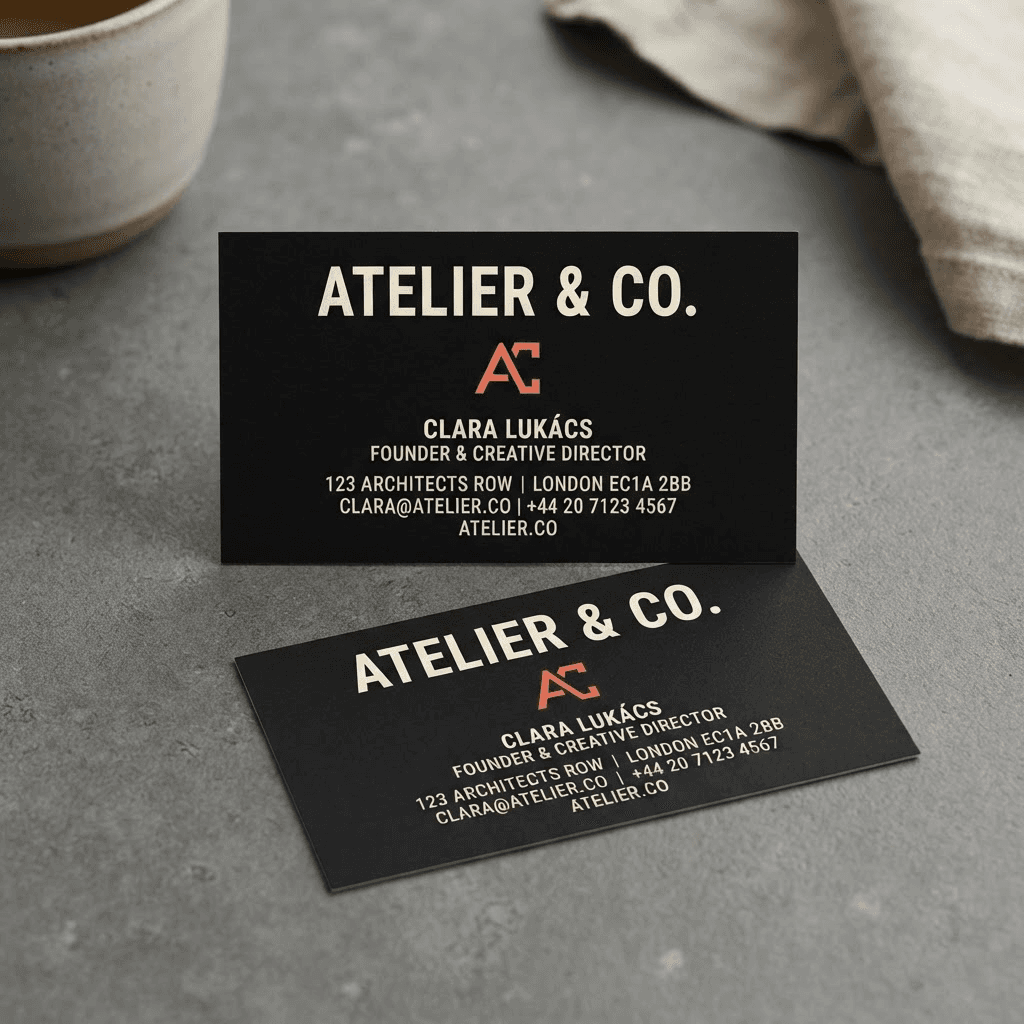 Mono Business Card template preview