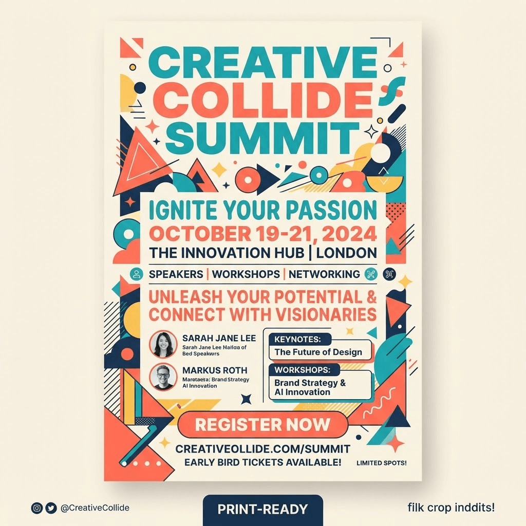 Night Market Flyer template preview