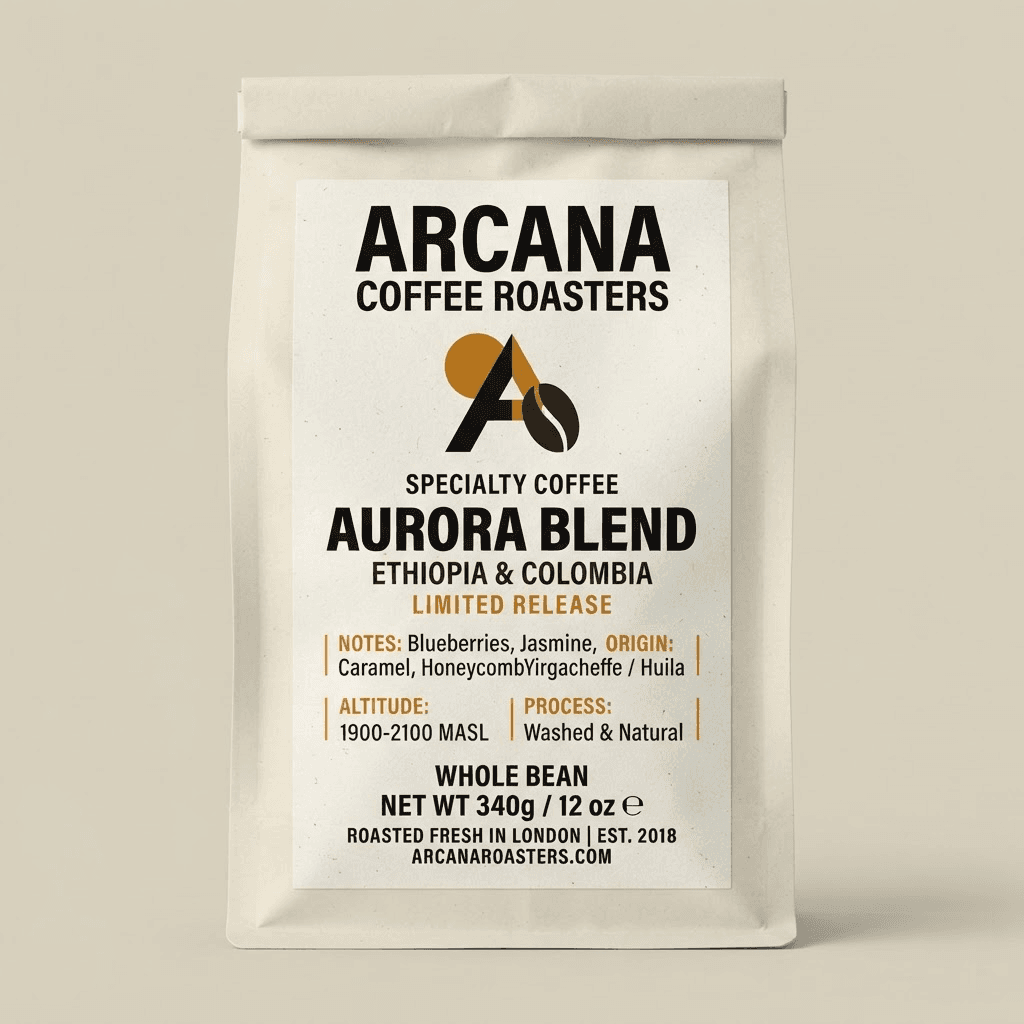 Roast Co. Label template preview